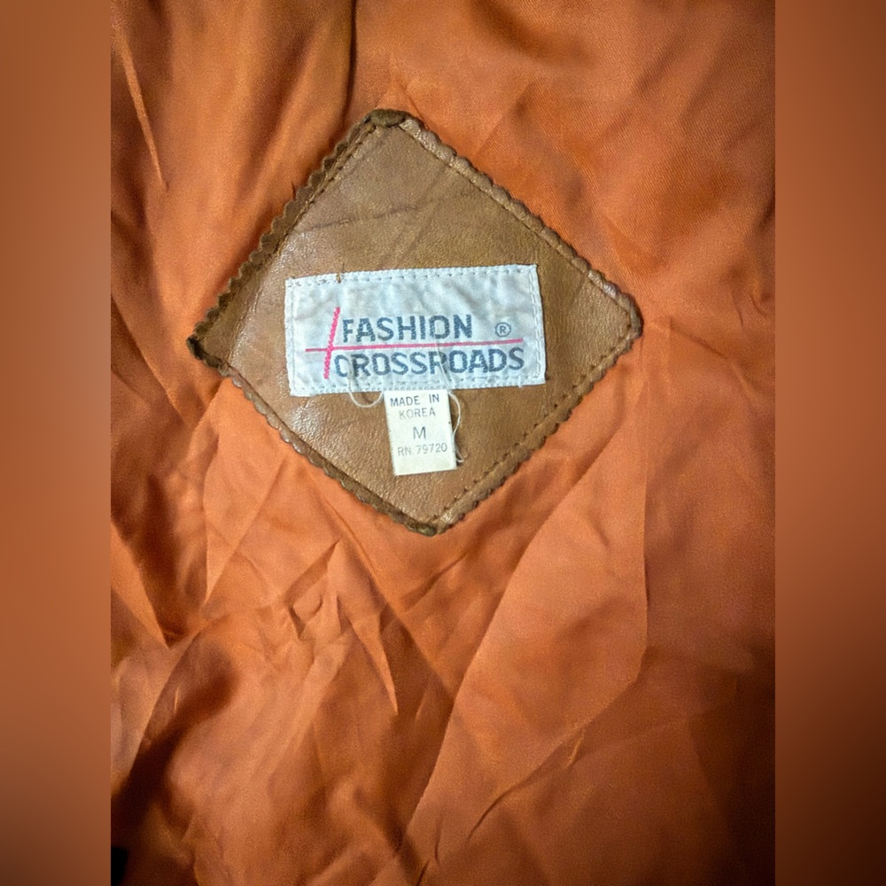 Vintage Patchwork Leather Jacket - image 4